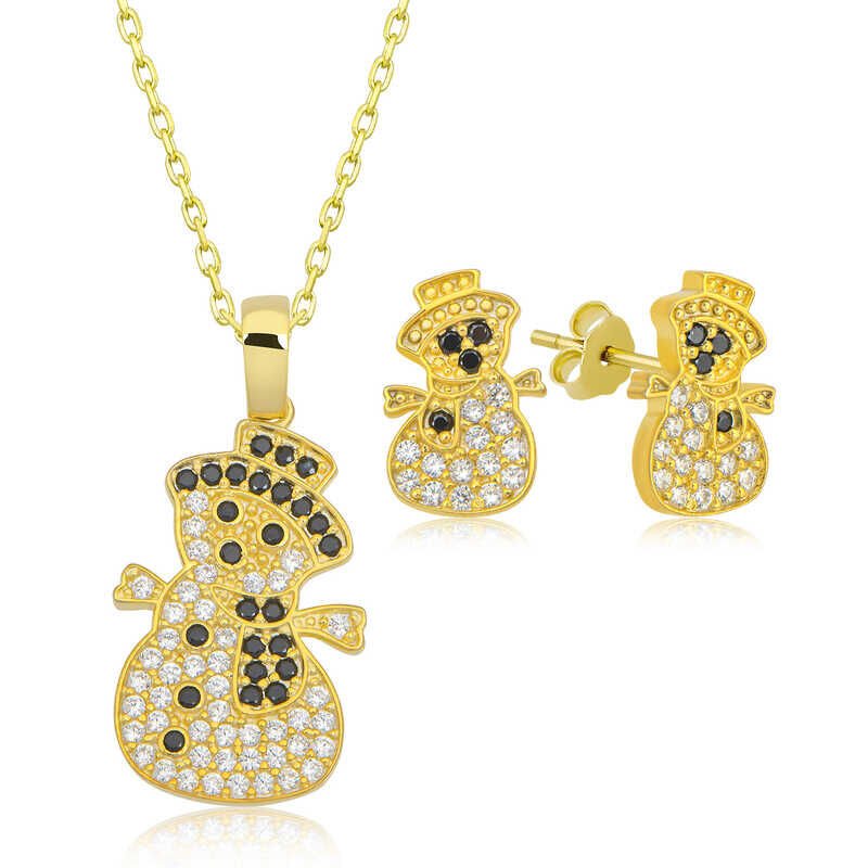 Silver Snowman Women Set
