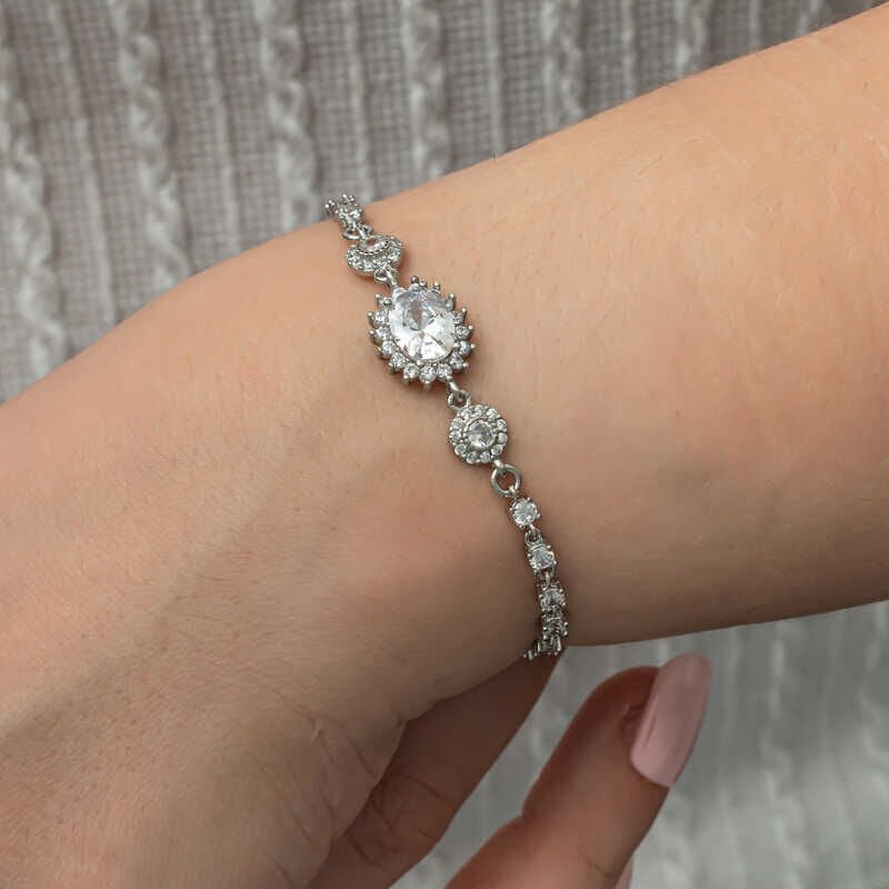Silver Oval Waterway Women's Bracelet