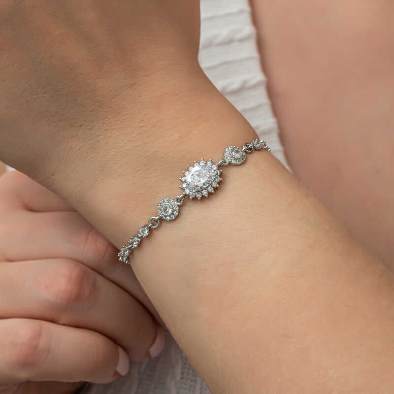 Silver Oval Waterway Women's Bracelet