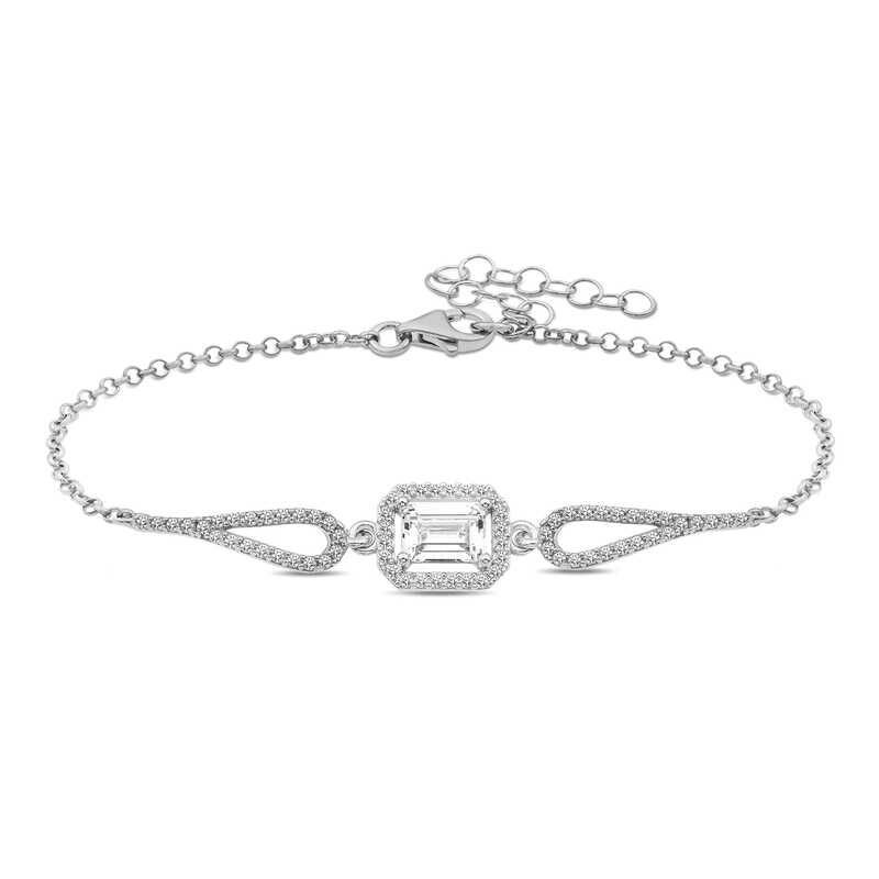 Silver Baguette Bracelet