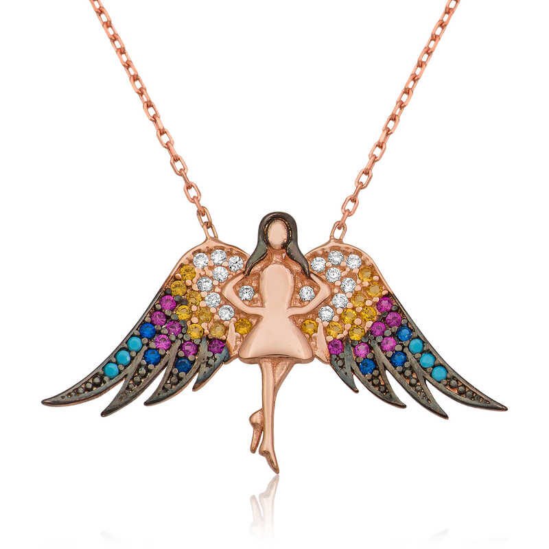 Silver Angel Women's Necklace