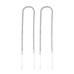 Silver Chain Earrings