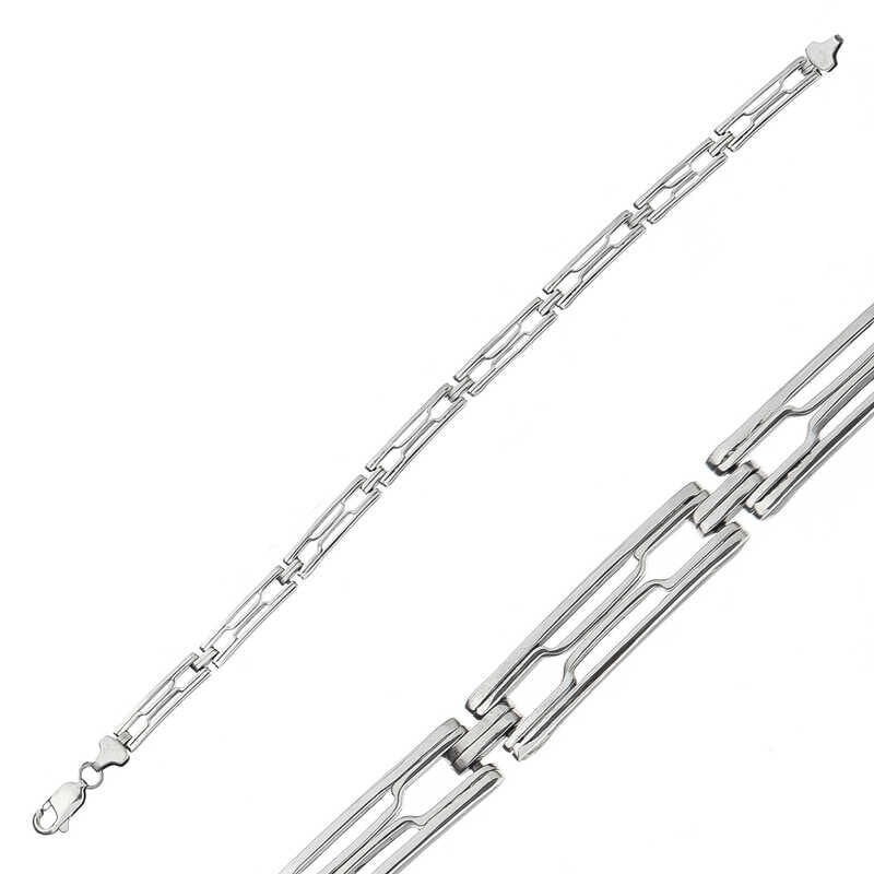 Silver Oxidized Men's Bracelet