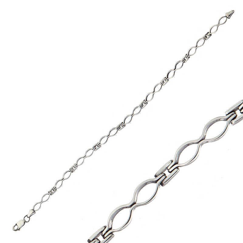 Silver Oxidized Men's Bracelet