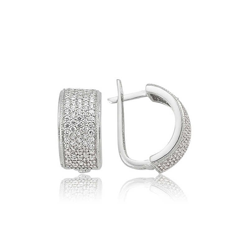 Silver Full Circle Earring