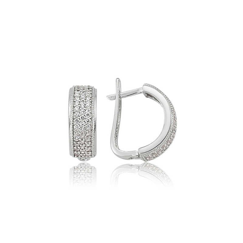Silver Full Circle Earring