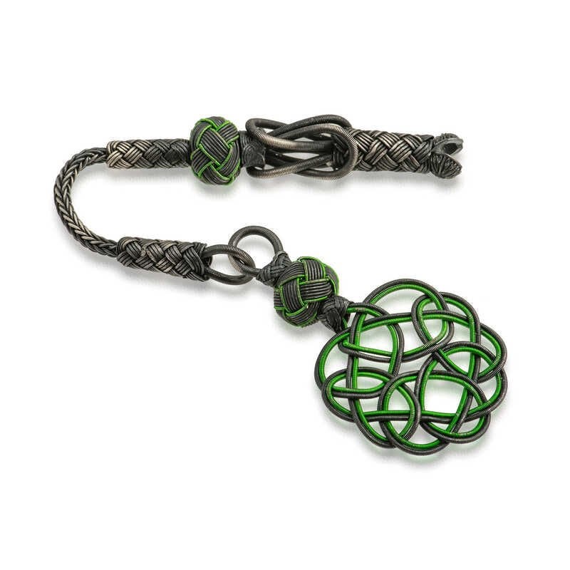 Silver Trabzon Knitting Kazaz Prayer Beads Tassel