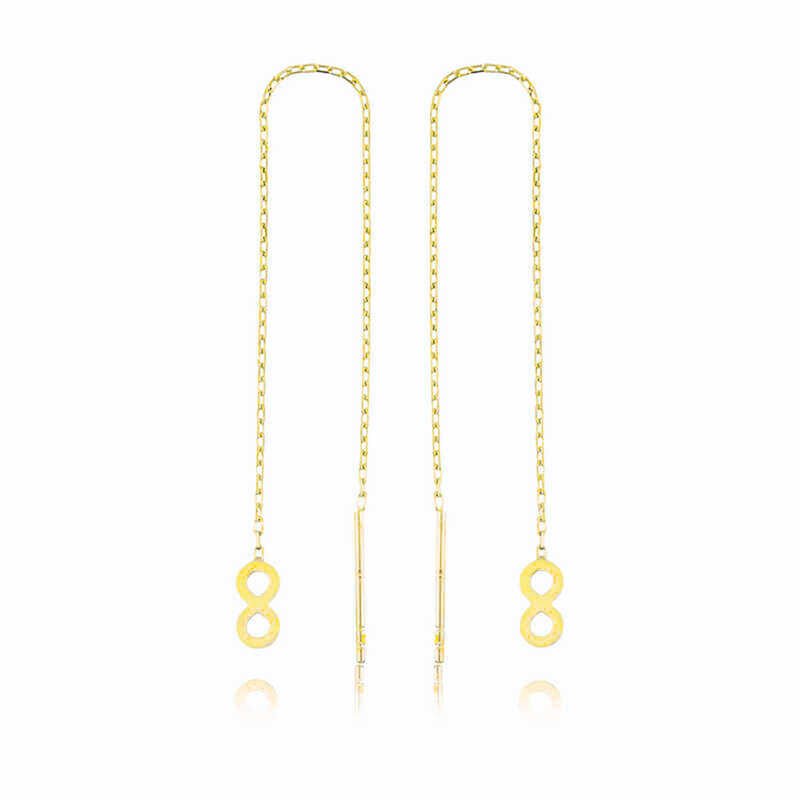 Gümüş Zincirli Sonsuzluk Küpe