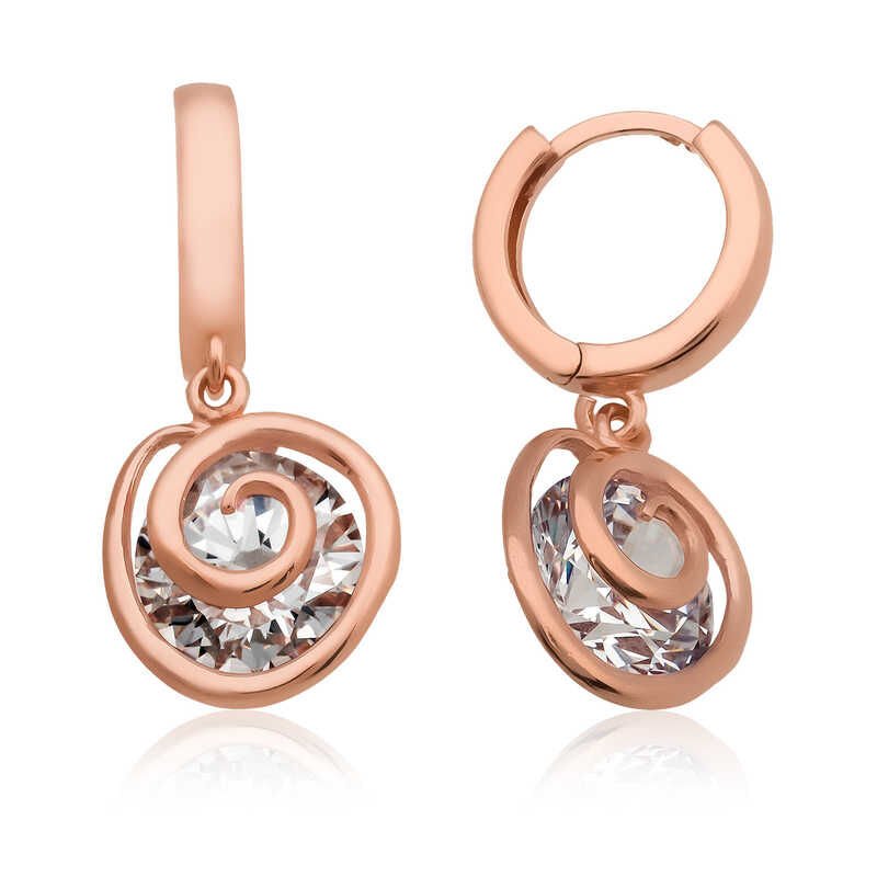 Silver Love Loop Earrings