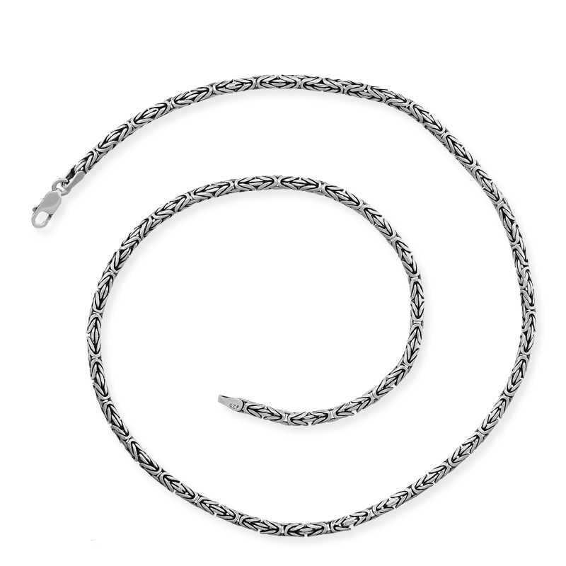 Silver King Chain - 3 mm Round