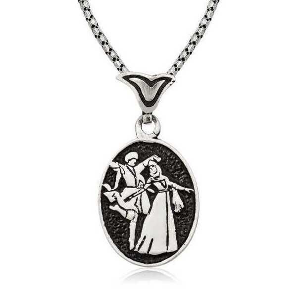 Silver Circassian Men's Necklace