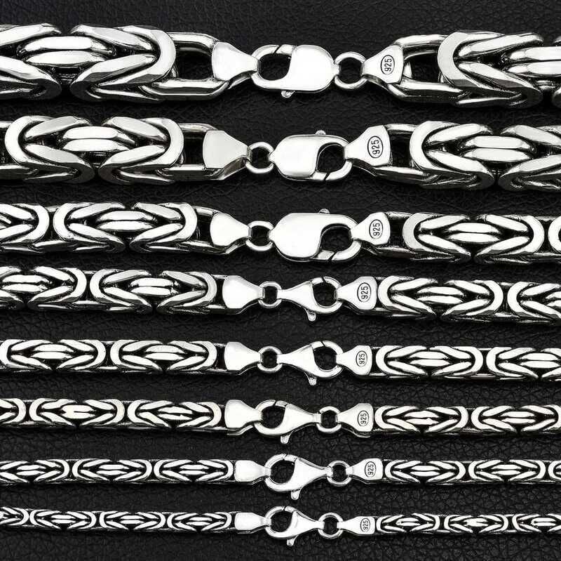Silver King Chain - 10 mm Angled