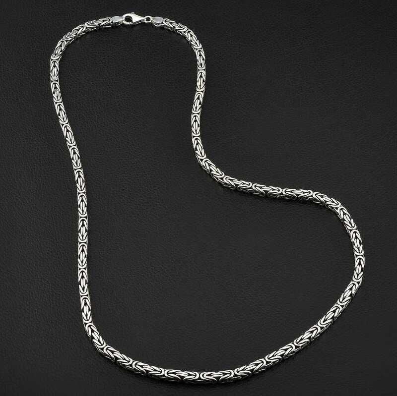 Silver King Chain - 6 mm Angled