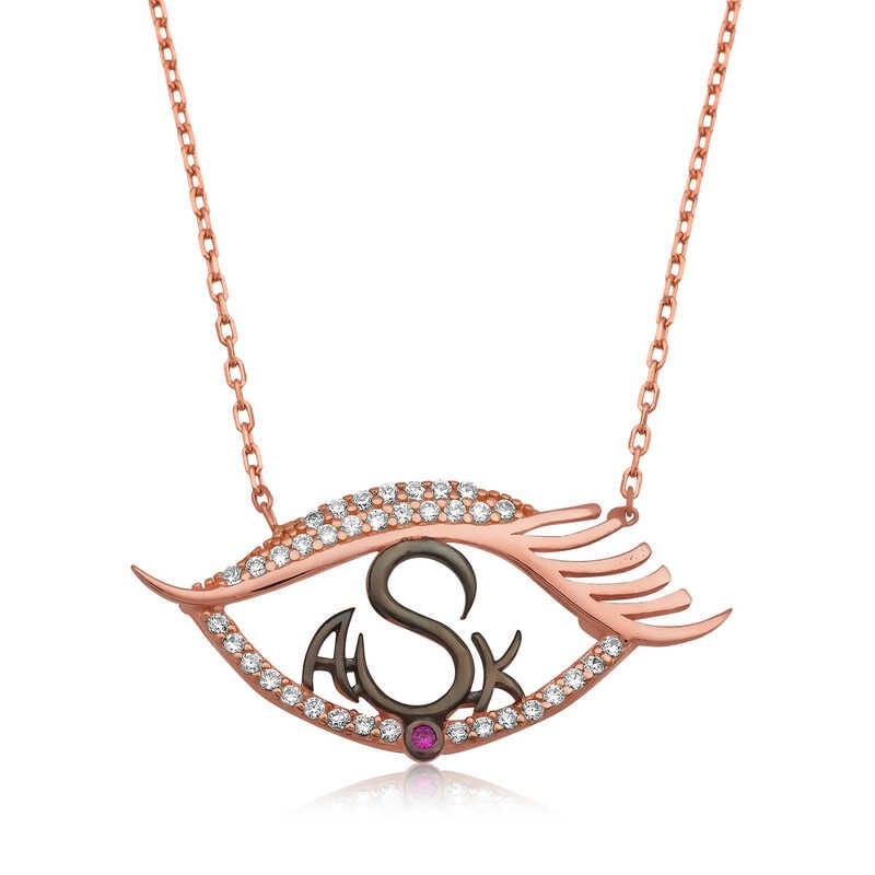 Silver Love in My Eyes Necklace
