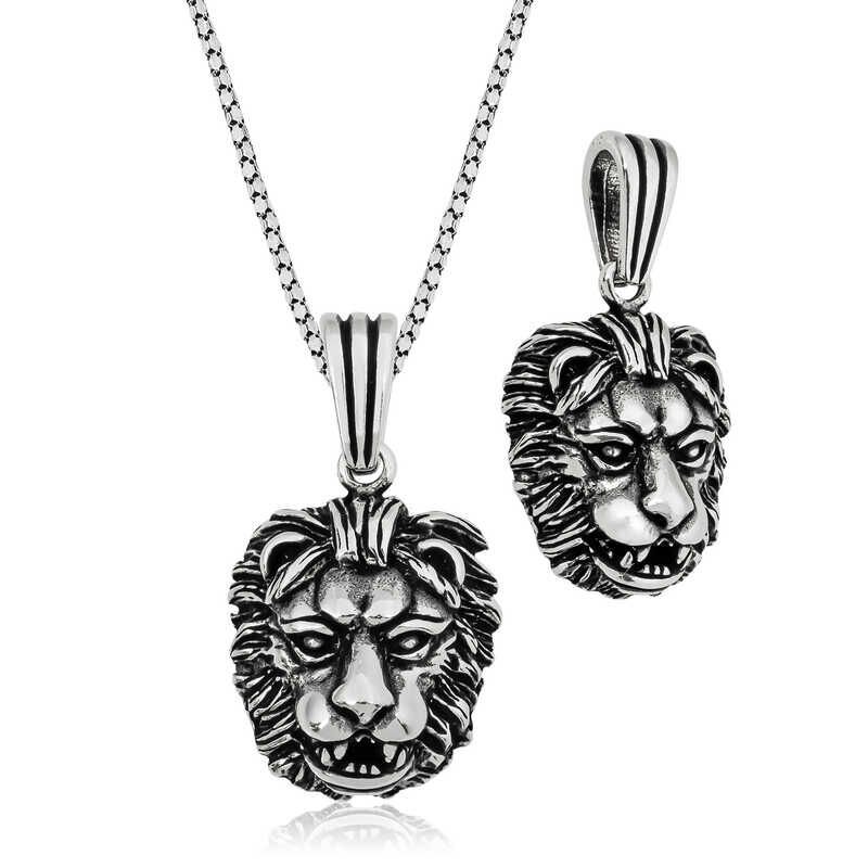 Silver Lion Necklace