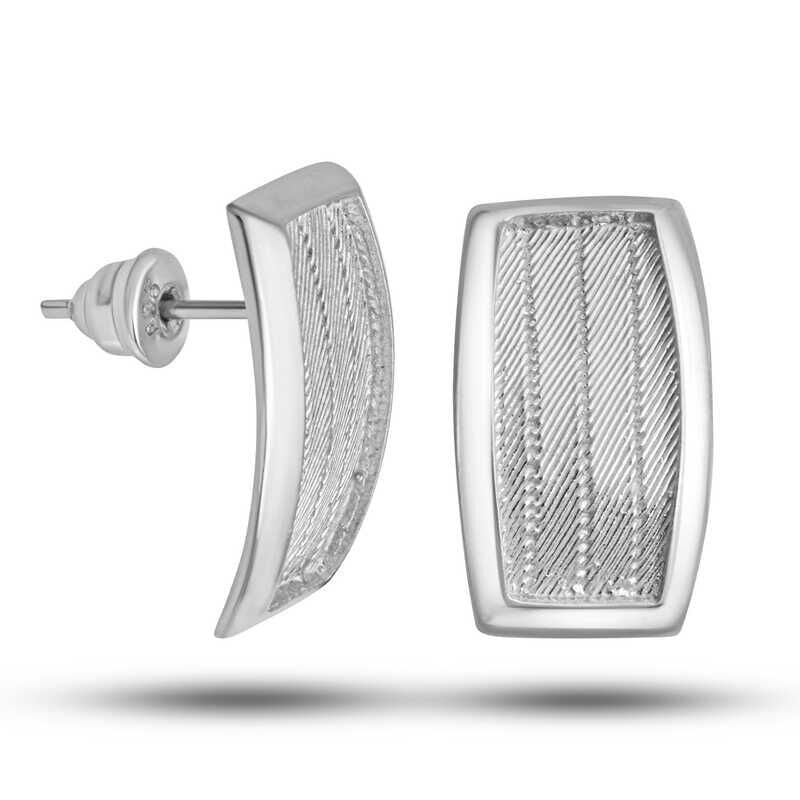 Silver Trabzon Wicker Women's Earrings