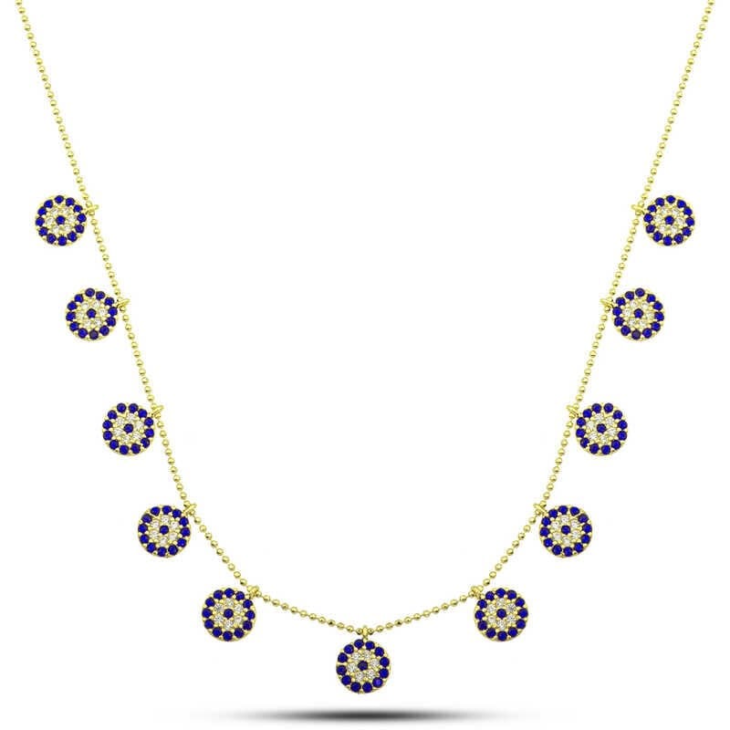 Silver Gold Evil Eye Lucky Women's Necklace