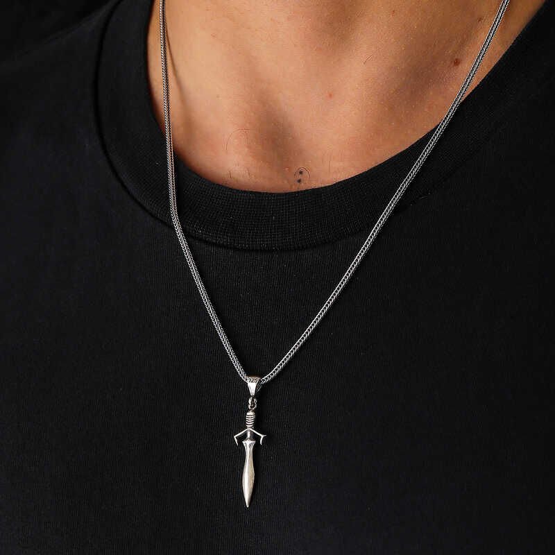 Silver Sword Men's Necklace