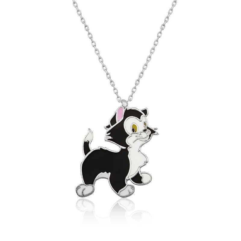 Collar de plata con forma de gato