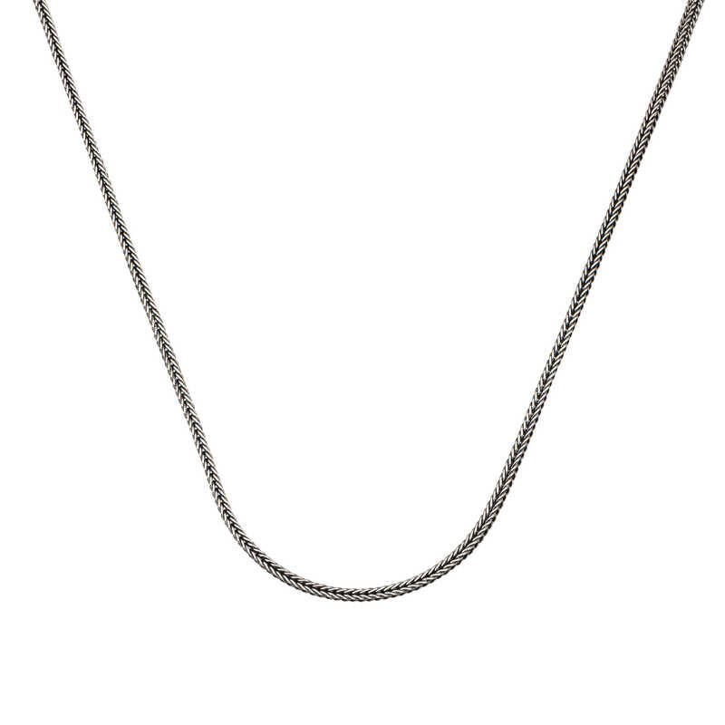 Silver 2 mm Fox Tail 65 cm Chain